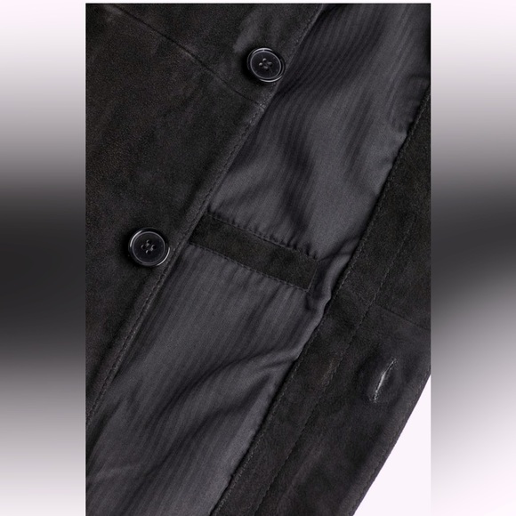 H&M NWOT Slim Fit Jacket In Soft Suede With A Fitted Silhouette. - Picture 7 of 11